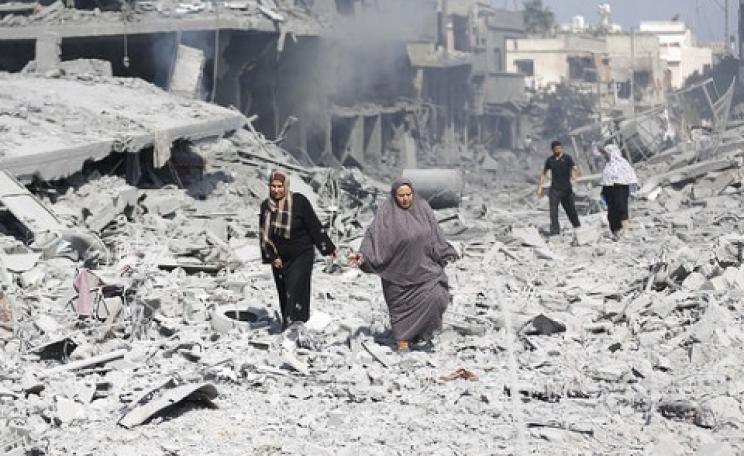 Gaza during Operation Protective Edge, July 2014. Photo: Oxfam via Flickr.