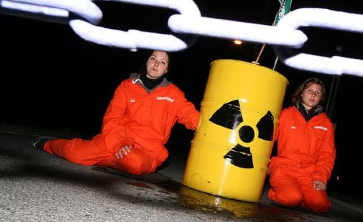 Greenpeace demonstration in Olkiluoto, Finland. Photo: Greenpeace Finland via Flickr.