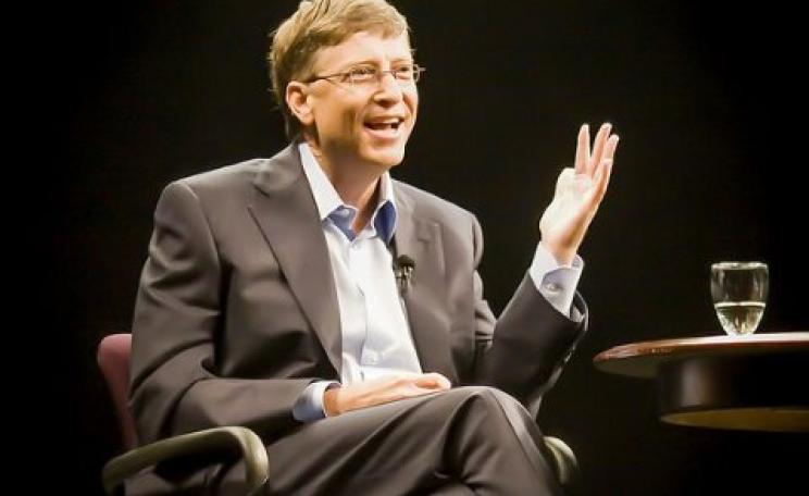 Bill Gates speaking at Stanford University. Photo: Thomas Hawk via Flickr.