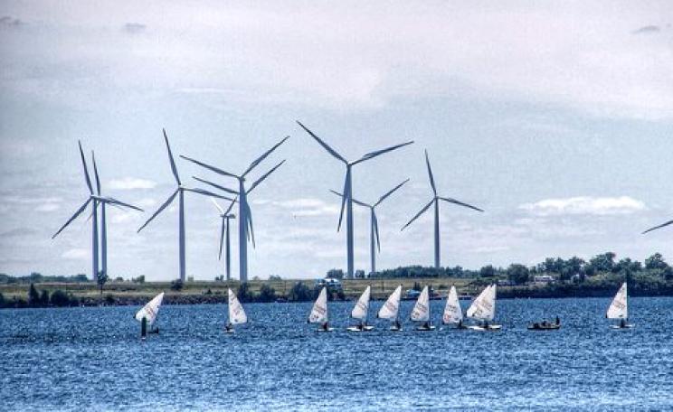 Wind turbines like these in Ontario, Canada, are three times more 'annoying' than those on Prince Edward Island - apparently because of Ontario's negative press coverage of wind power. Photo: Onasill ~ Bill Badzo via Flickr.