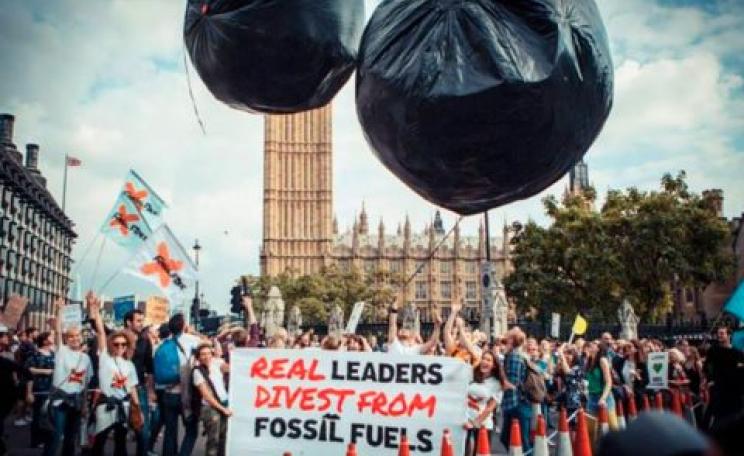 The Force is with us! Giant carbon bubbles were chased through the streets of London during the People's Climate March in September. Photo: 350.org.
