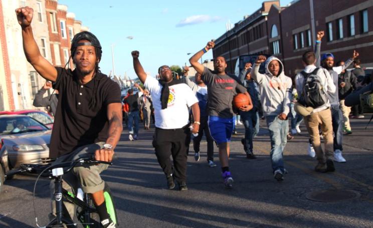 Protest in Baltimore, 29th April 2015. Photo: Arash Azizzada via Flickr (CC BY-NC).