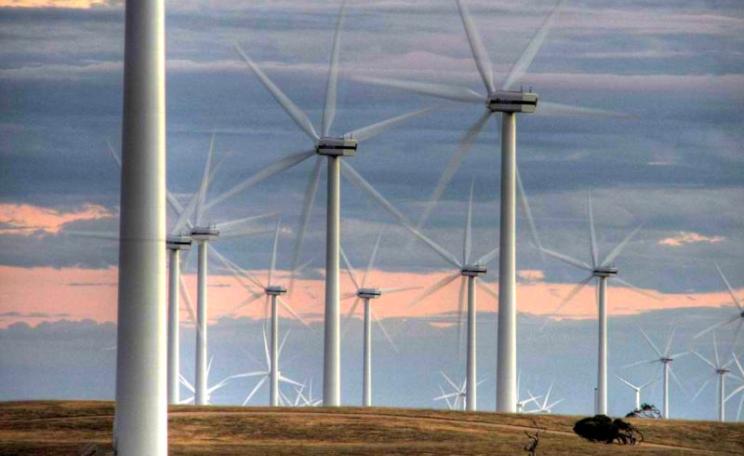 Canunda wind farm, near Millicent, south-eastern South Australia. A composite of three photos, combined using Photomatix Pro. Early morning. Photo: David Clarke via Flickr (CC BY-NC-ND).