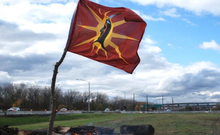The Mohawk warrior flag. Photo: Red Power Media.