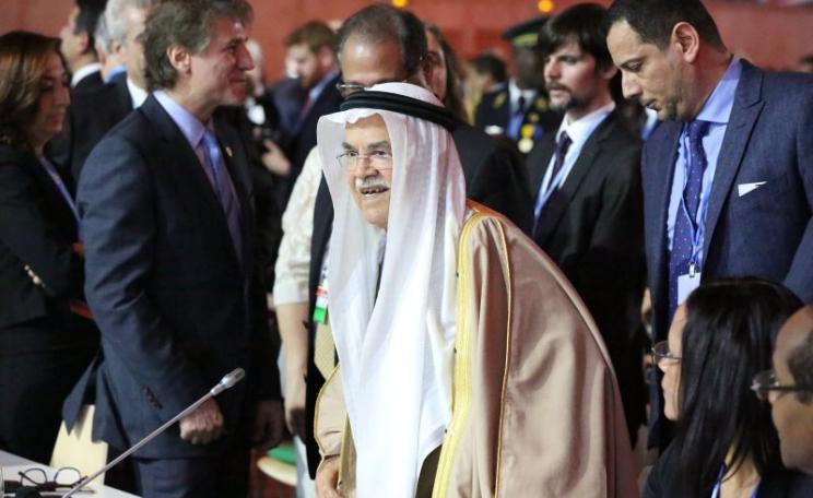 Delegates rise from a hard negotiating session at COP21 in Paris. Photo: UNclimatechange via Flickr (CC BY).