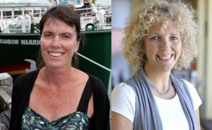 Bunny McDiarmid, left, and Jennifer Morgan, right.: Greenpeace International's new Executive Directors. Photo: Greenpeace.