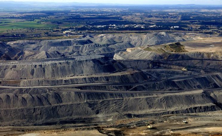 Hunter open pit coal mine in NSW, Australia. 