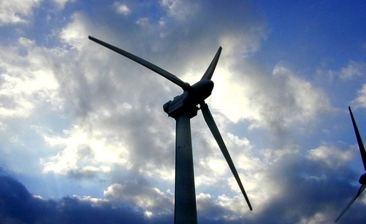 Turbine at EDF Renewable Energy's Bobcat Bluff Wind Project, spanning approximately 14,000 contiguous acres, in Archer County, Texas. Photo: EDF Renewable Energy.